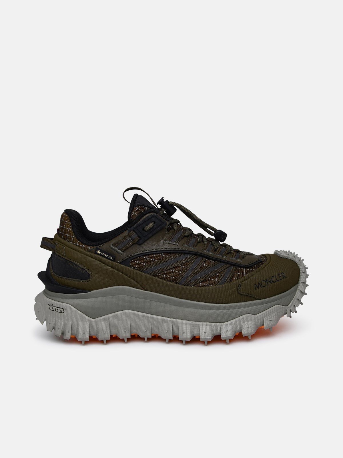 Green polyamide trail grip sneakers - 1
