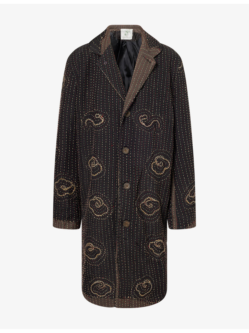 Pacho Embroidered Wool-And-Silk Coat 1