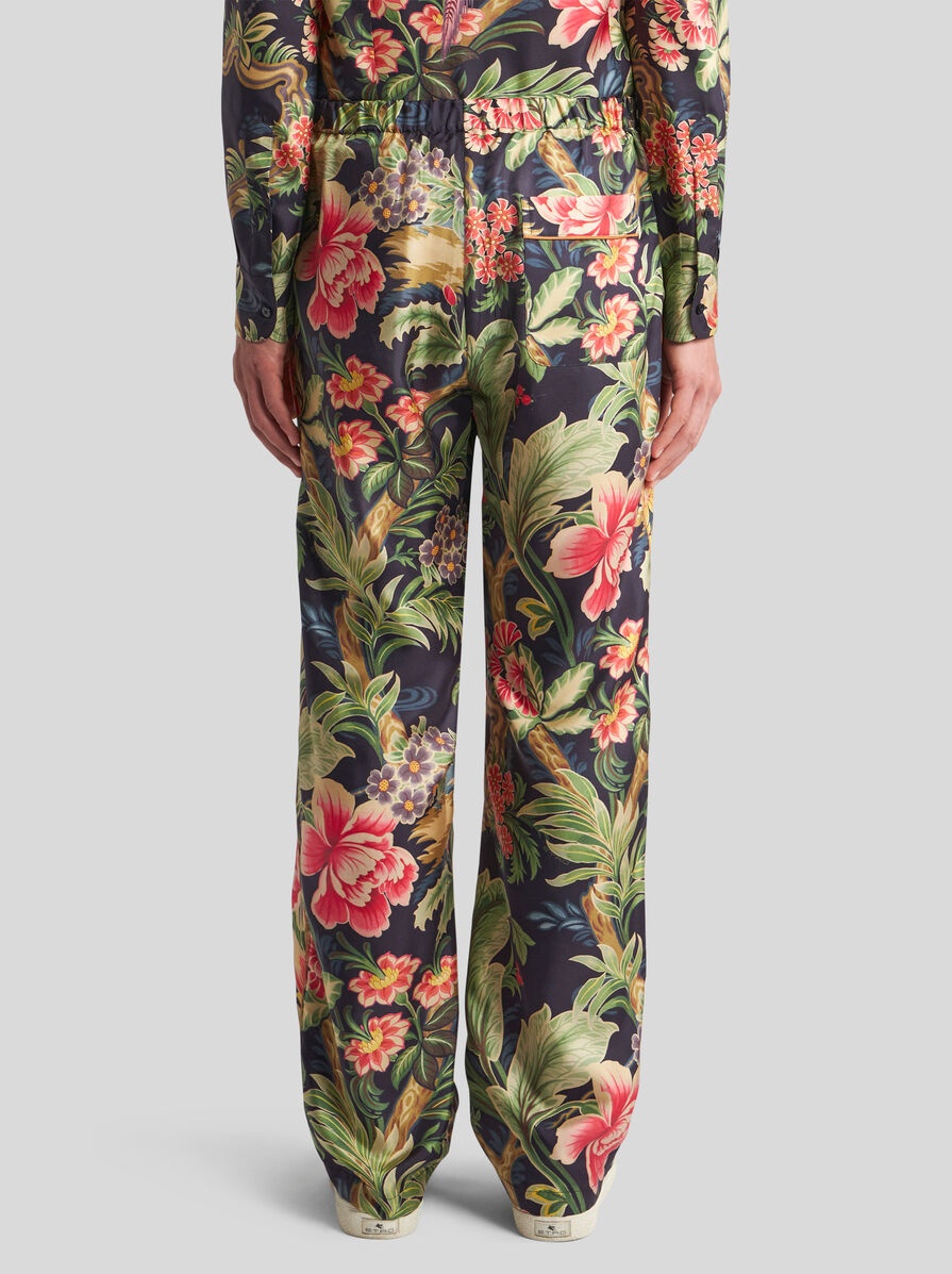 PRINTED SILK TROUSERS - 5
