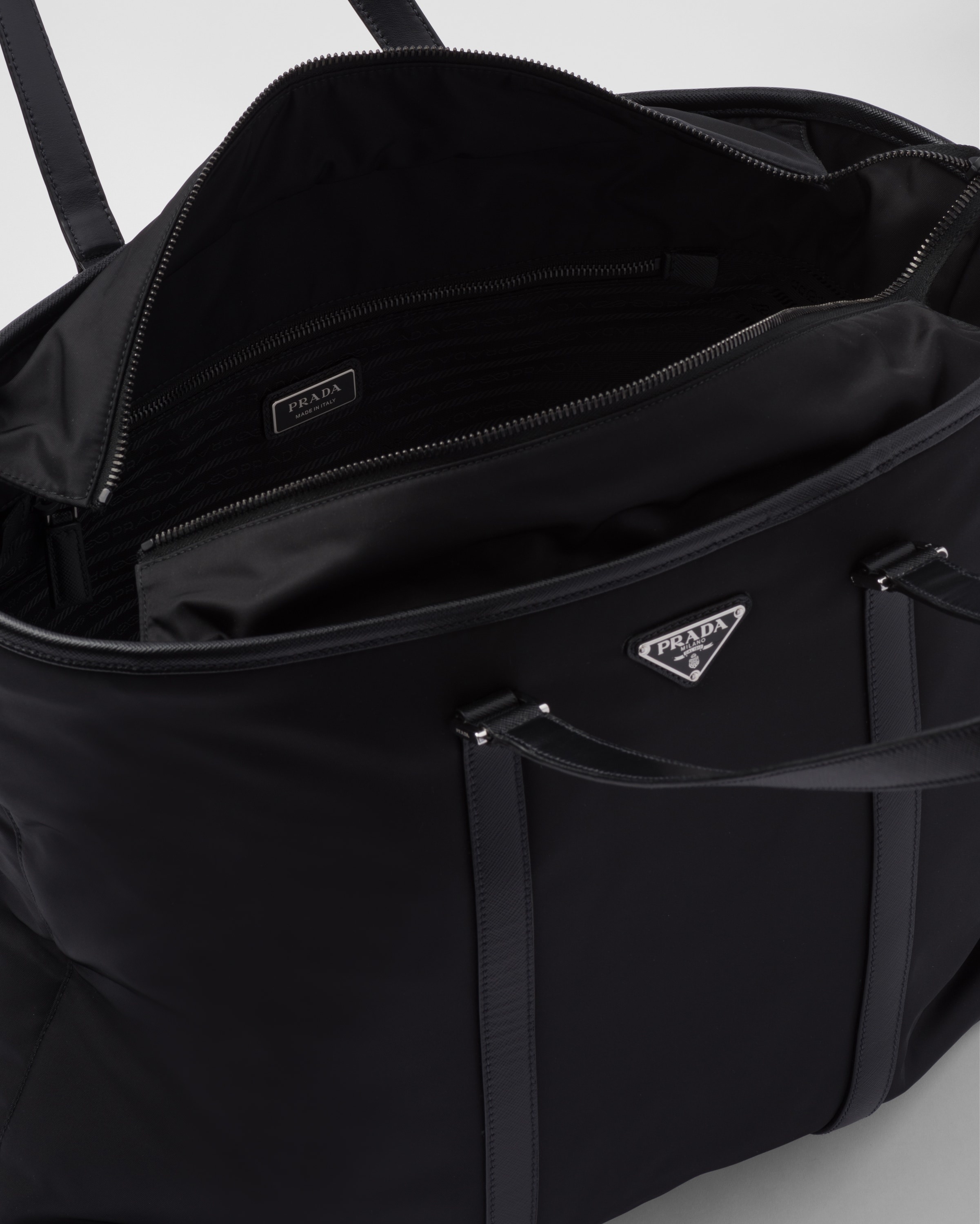Prada Re Nylon and Saffiano leather tote bag REVERSIBLE