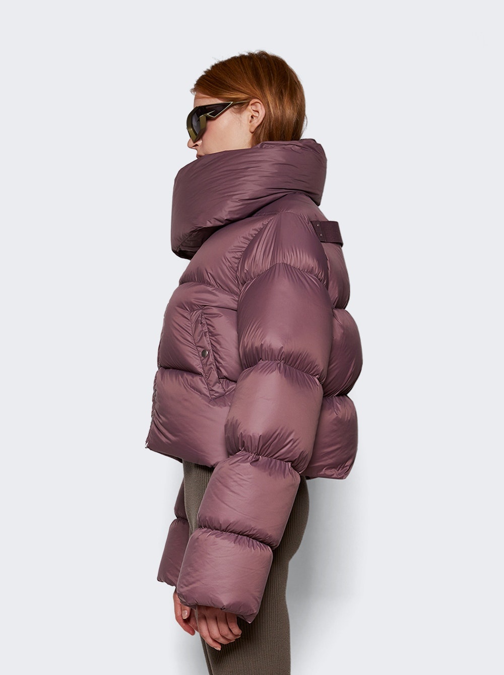 Funnel Neck Down Jacket Amethyst - 4