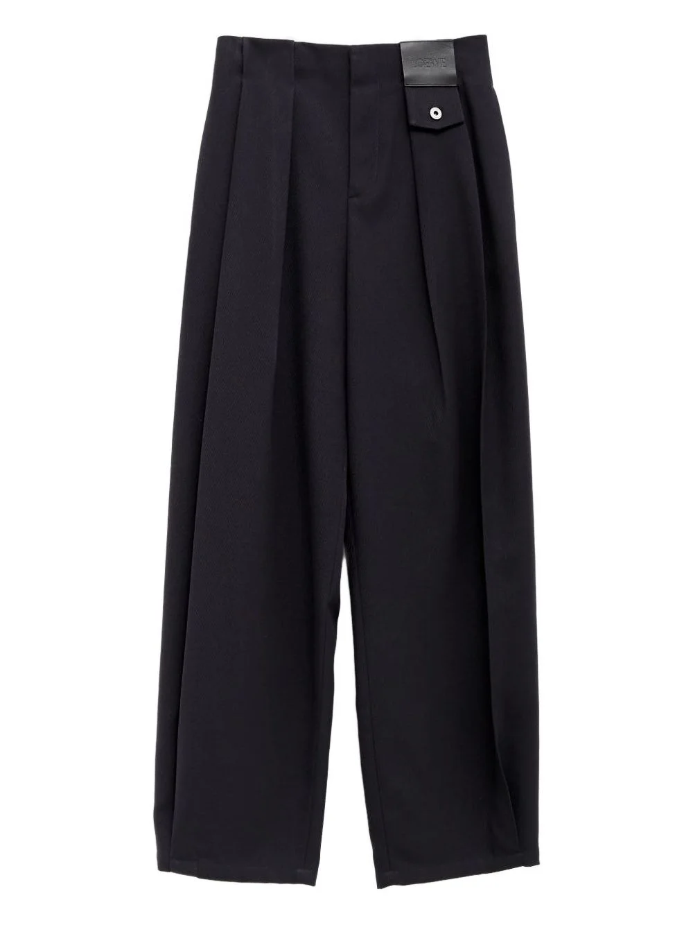 pleat-detail trousers - 1
