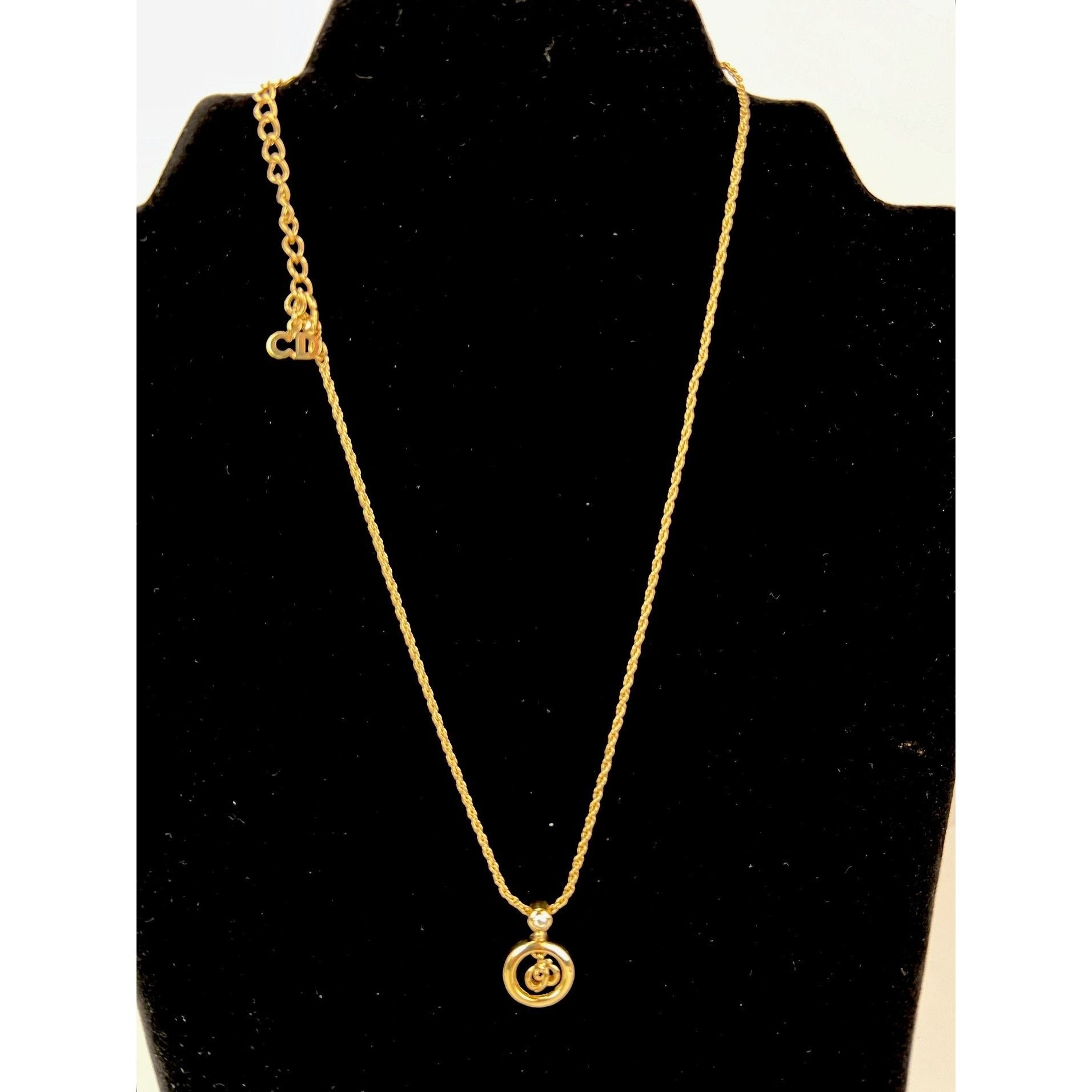 Christian Dior Multi Star Adjustable Silver Finish Necklace - 2