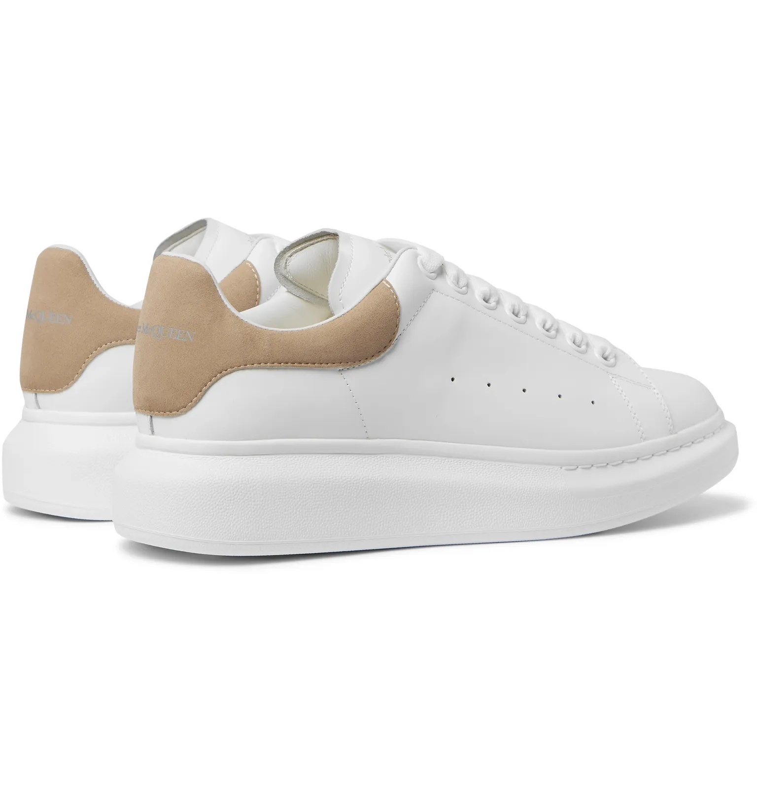 Exaggerated-Sole Leather Sneakers - 6