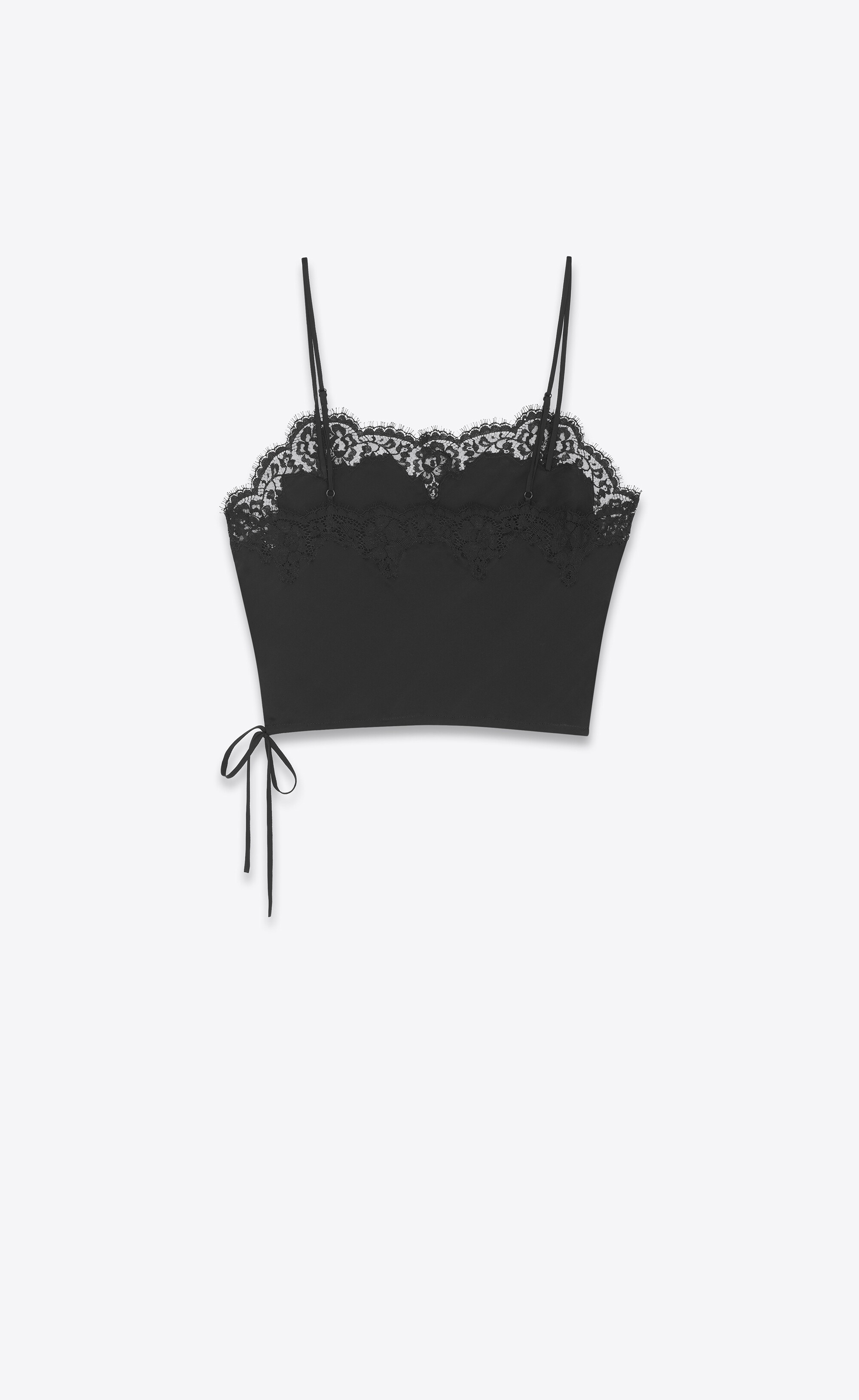 lace-trim camisole top - 3