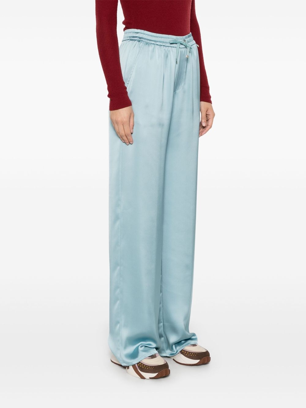 satin palazzo pants - 3