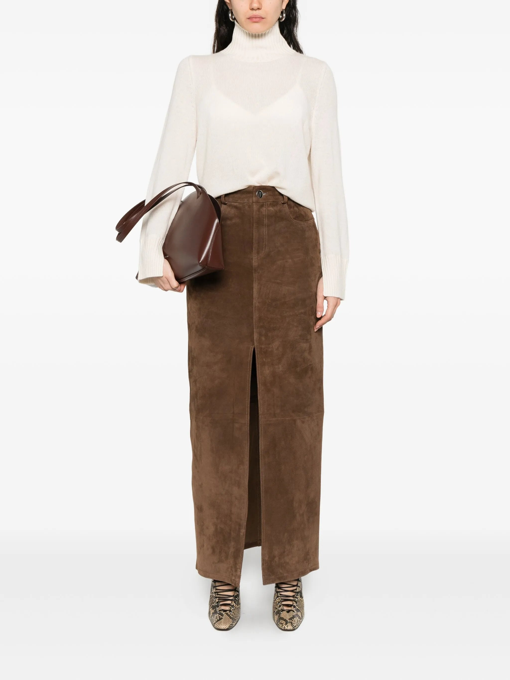 Allude Turtleneck Cashmere Sweater - 4
