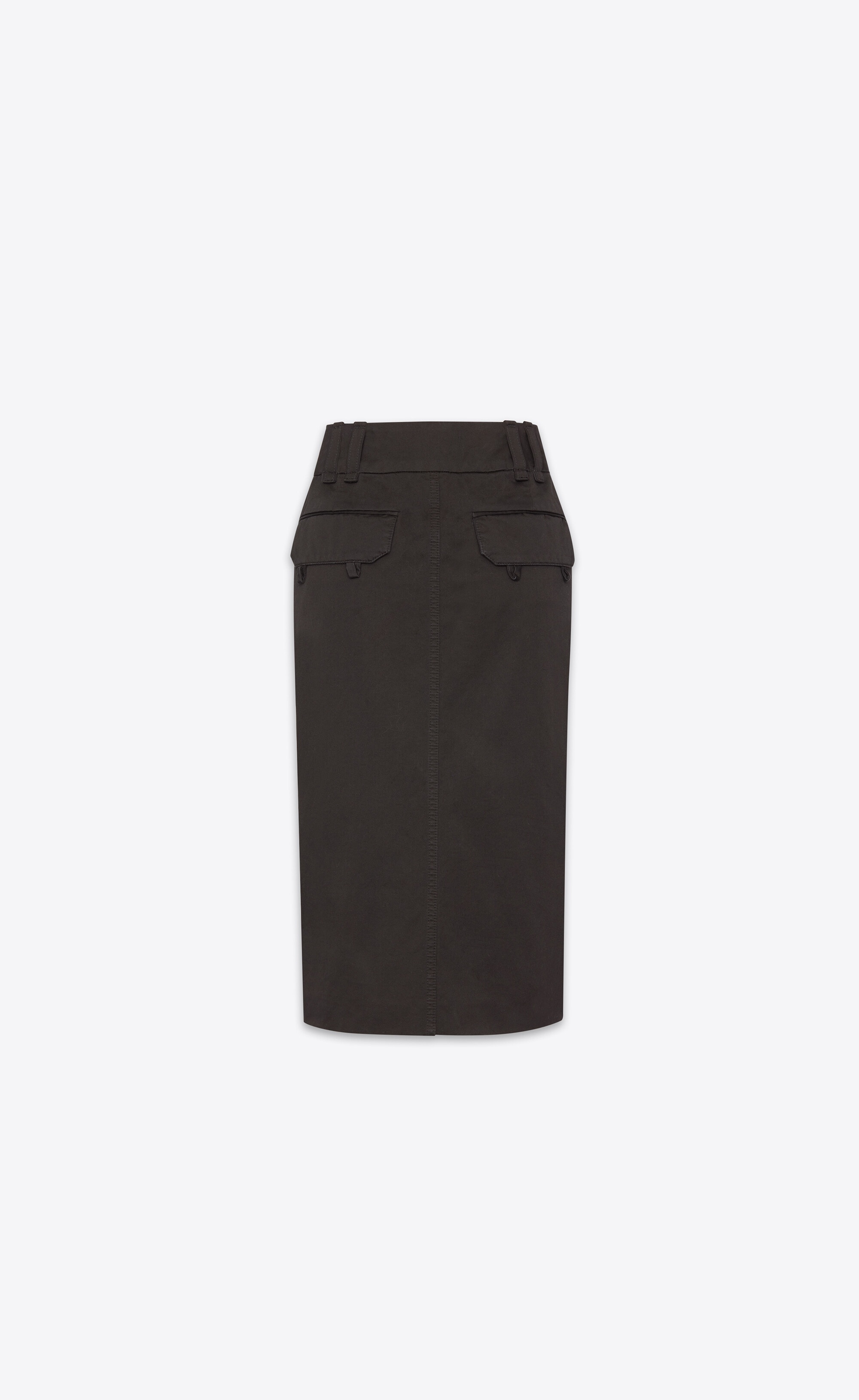 pencil skirt in cotton - 3