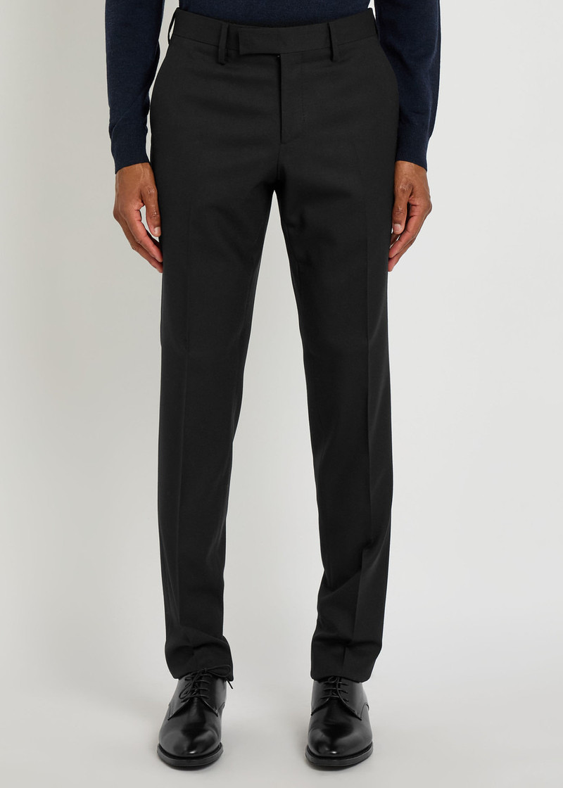 LARDINI Lardini Tapered-leg Stretch-wool Trousers outlook