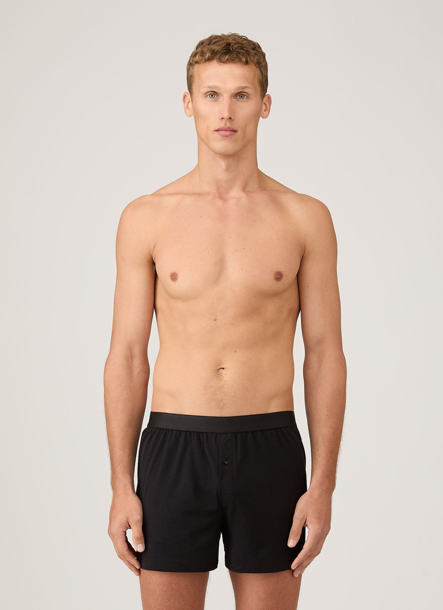 Superfine Cotton One‑Button Shorts - 2