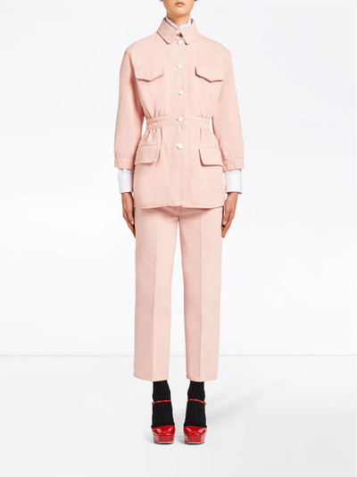 Prada fitted buttoned jacket outlook