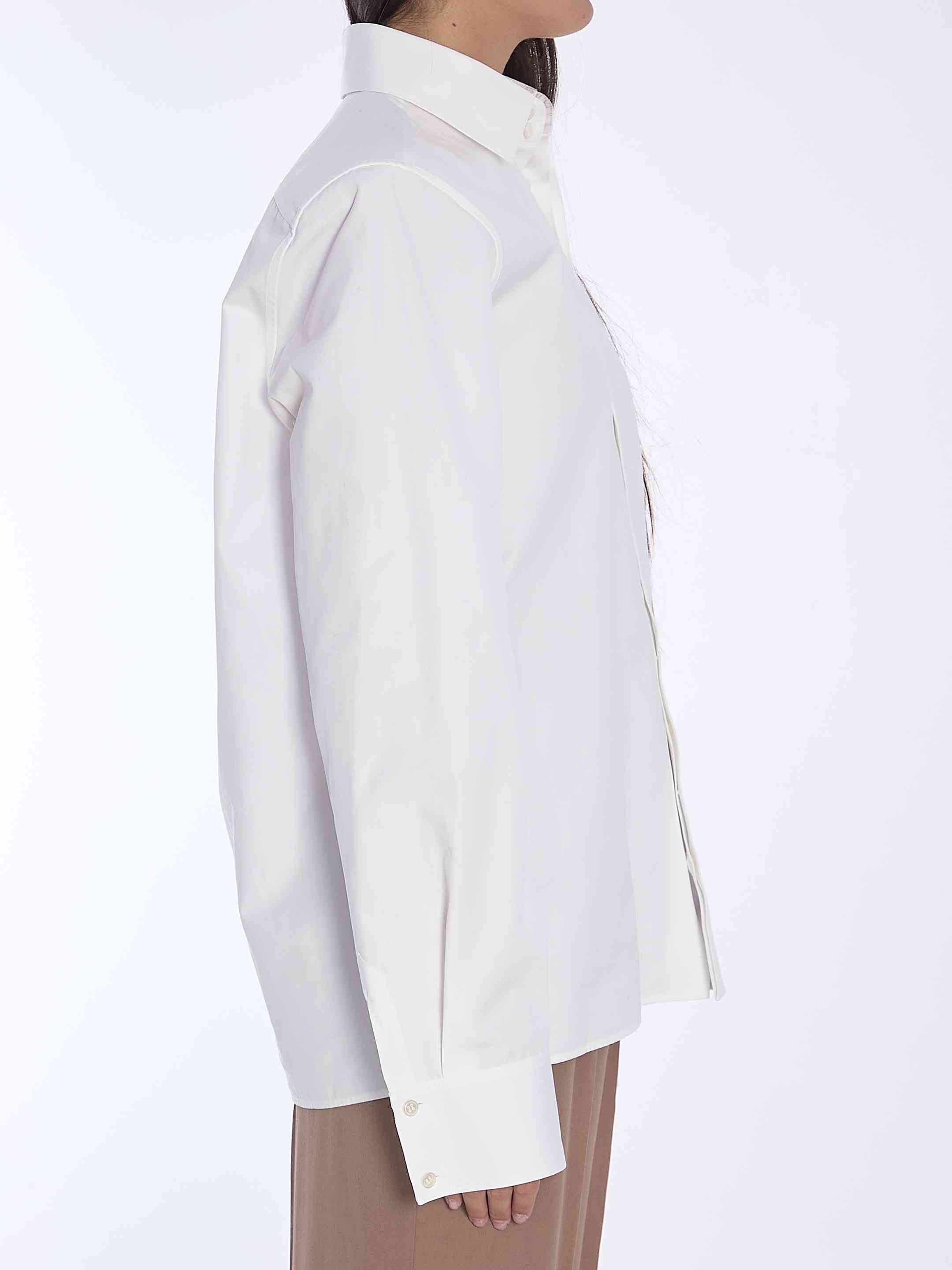 Saint Laurent Women Cotton Poplin Shirt - 3