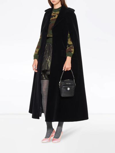 Miu Miu velvet military cape outlook