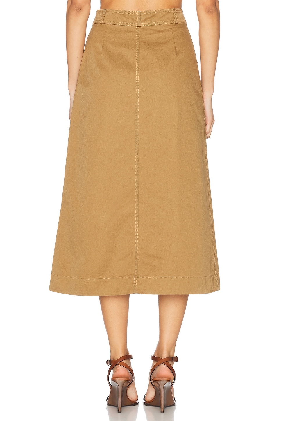 Button Down Midi Skirt - 4