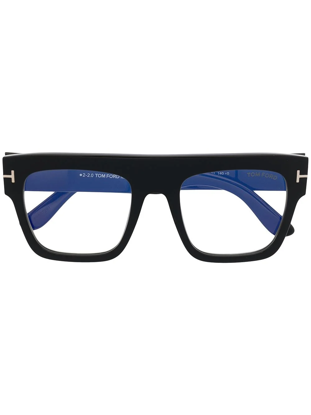 square-frame clear-lens glasses - 1