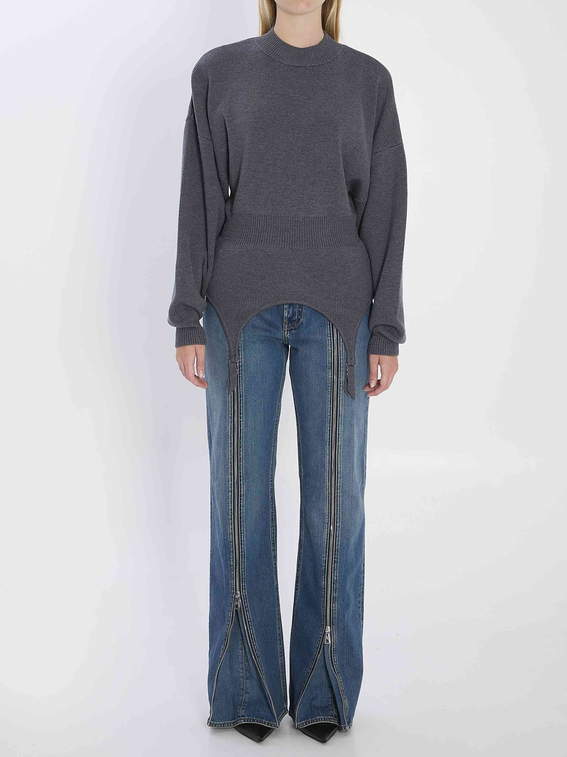Jean Paul Gaultier Women Pullover With Lingerie Garter - 5