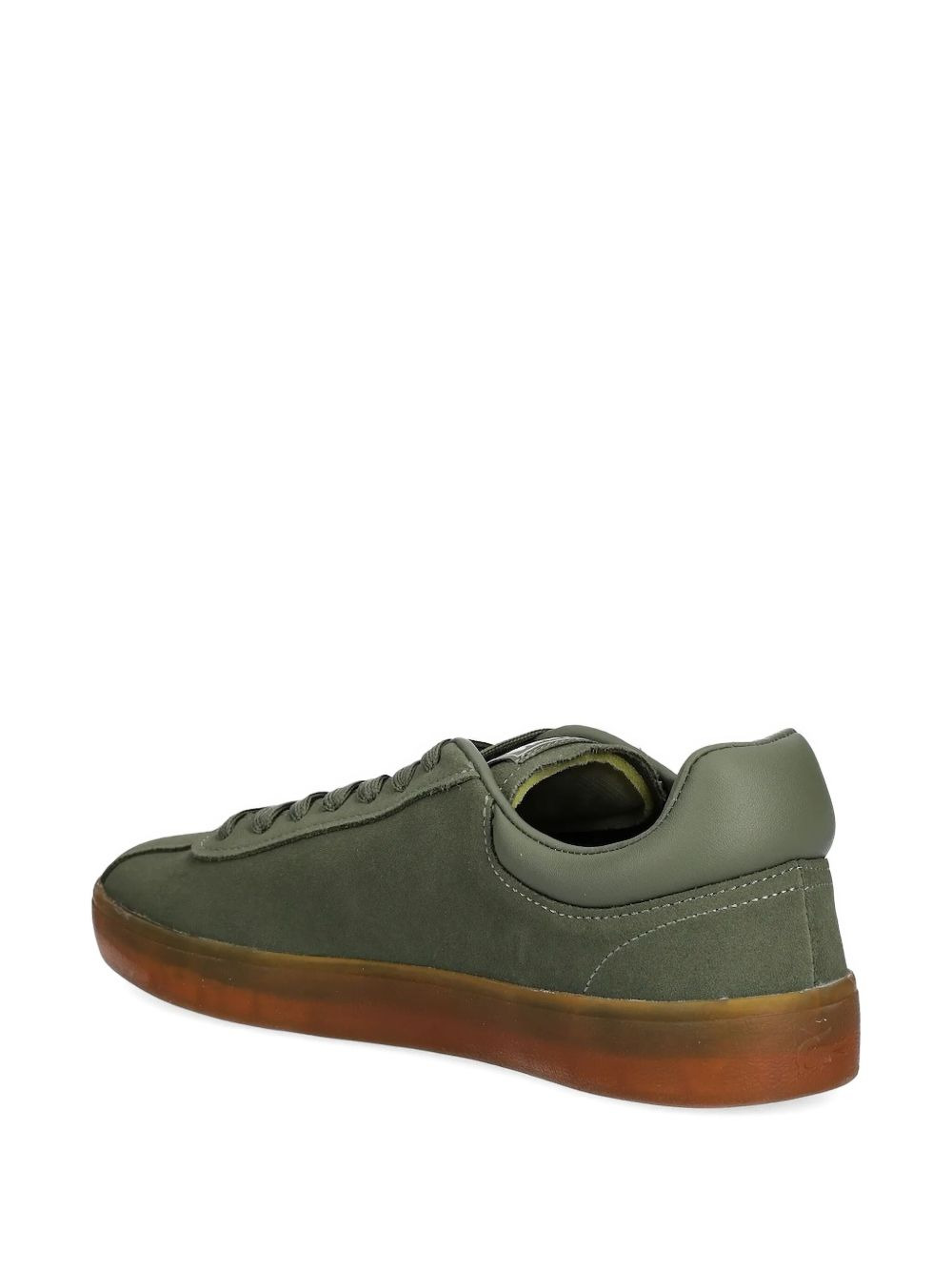 suede logo-detail sneakers - 3