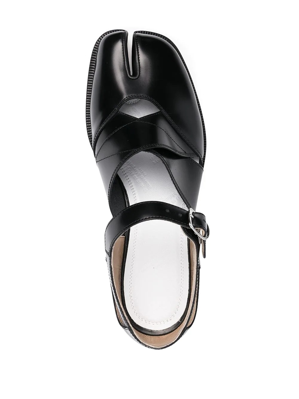 Tabi cut-out leather sandals - 4