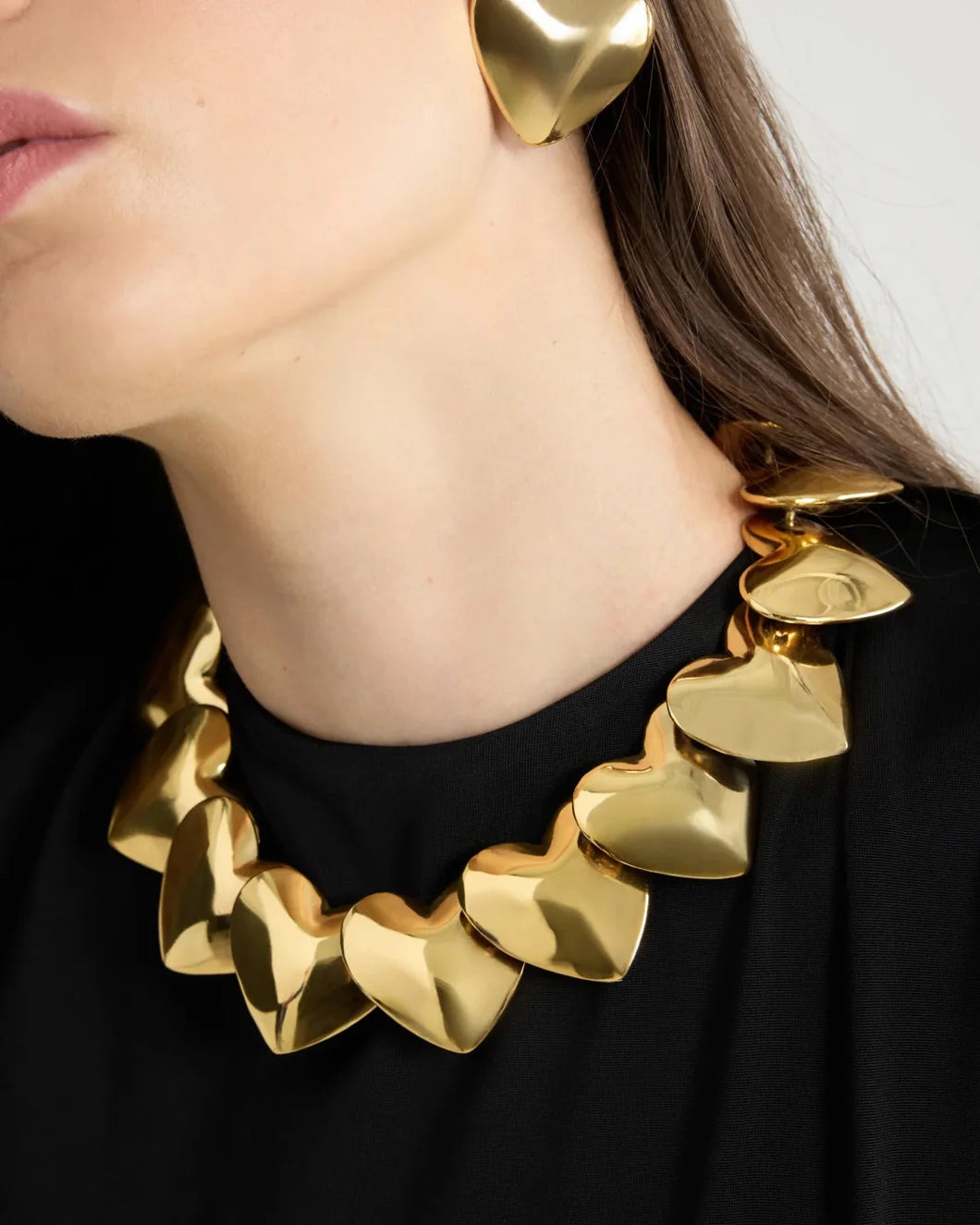 HEART NECKLACE IN GOLD-PLATED BRASS - 2