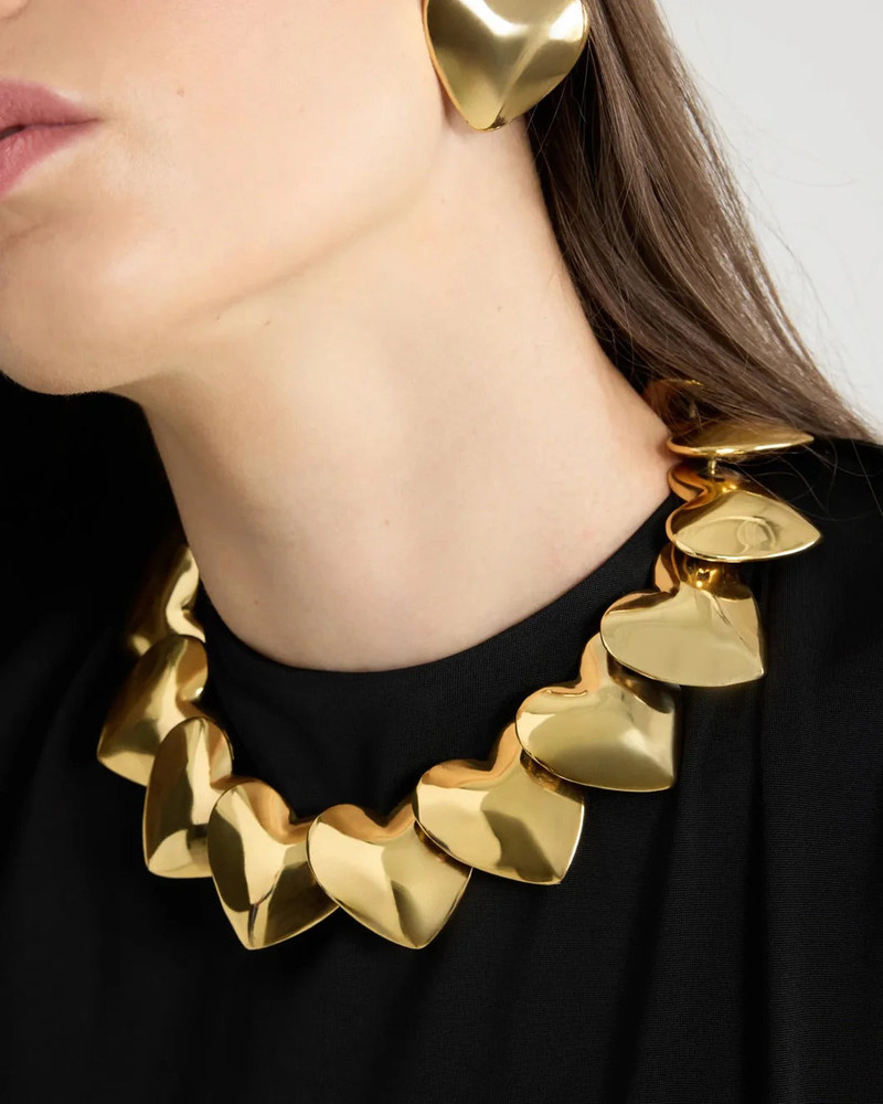 PATOU HEART NECKLACE IN GOLD-PLATED BRASS outlook
