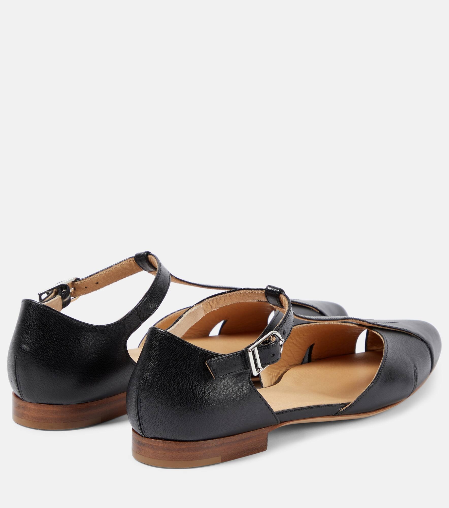Harlow leather flats - 3