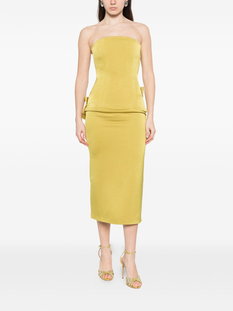 ALEX PERRY strapless midi dress outlook