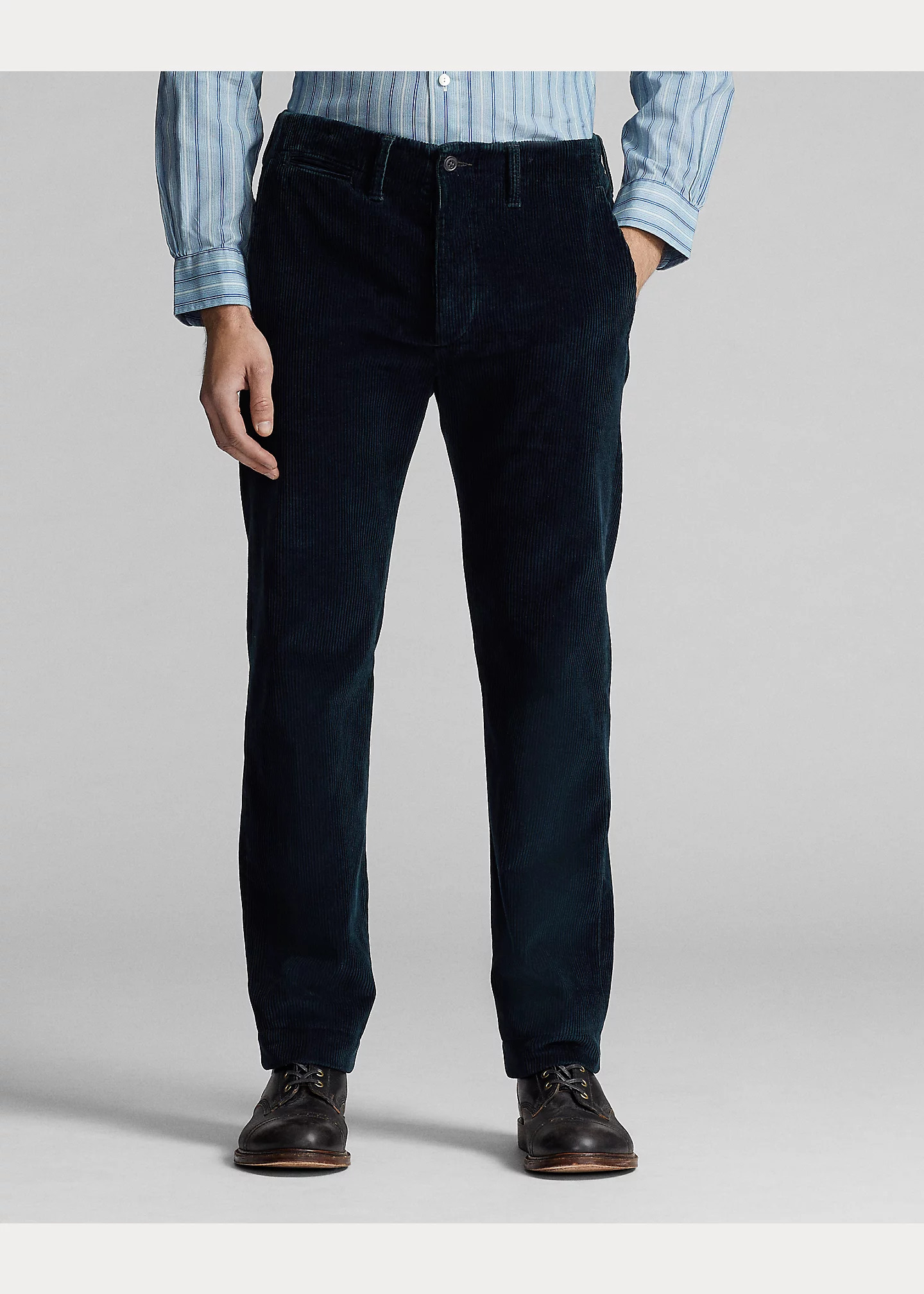 Indigo Corduroy Pant - 3