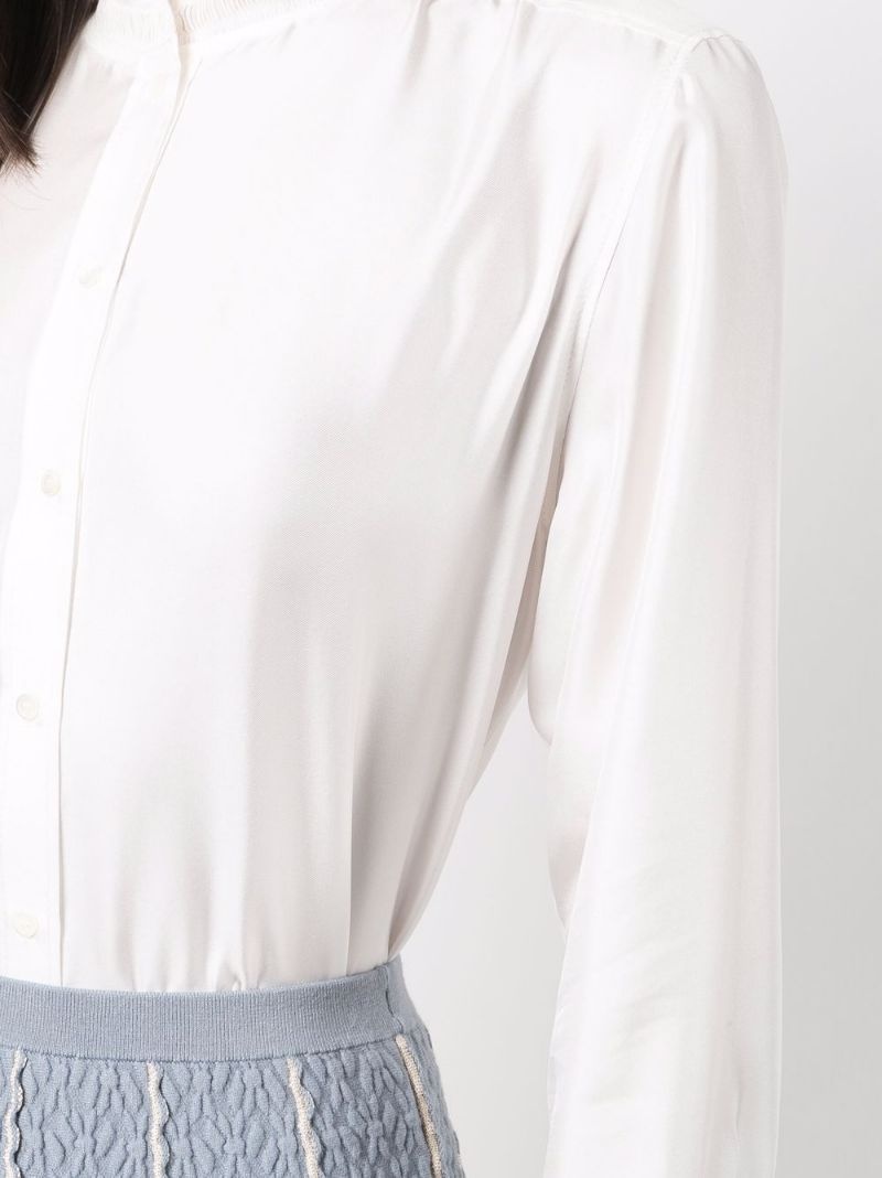 Haby ruffle-detail silk blouse - 5