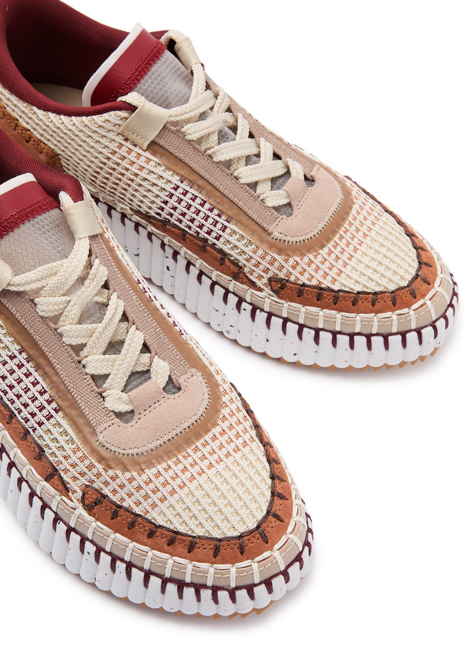 Chloe Nama Panelled Knitted Sneakers - 3