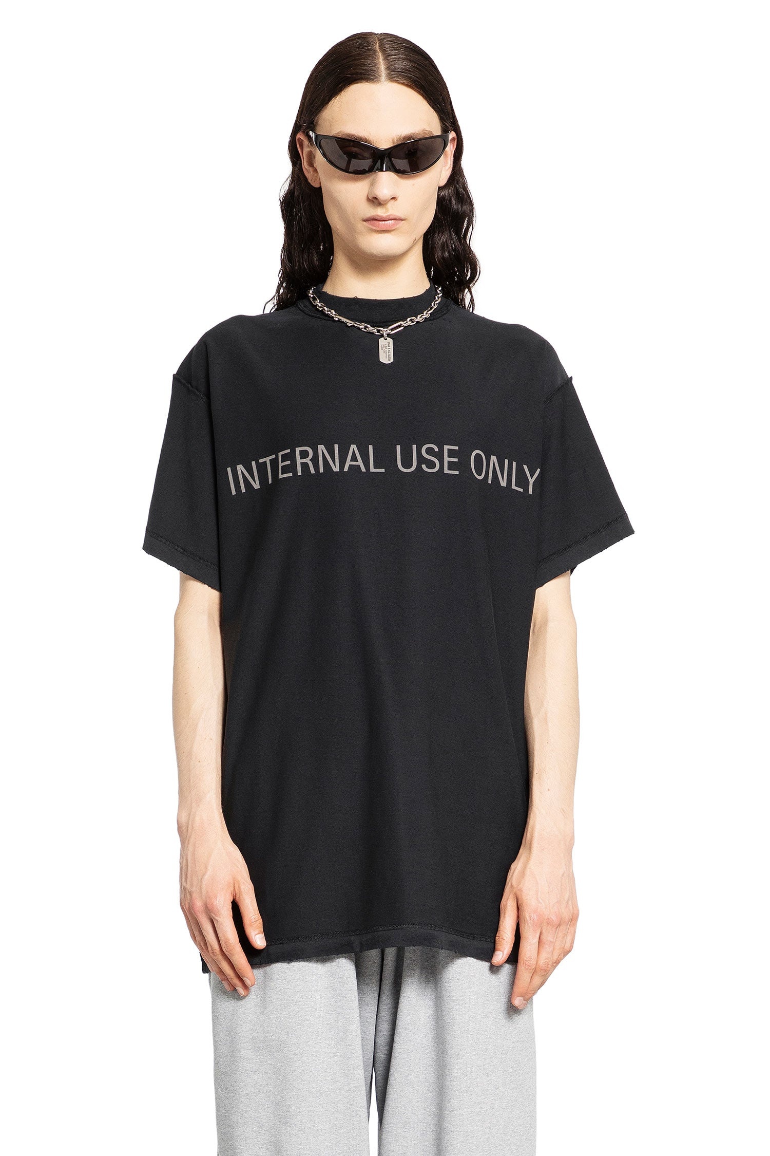 Internal-Use-Only-Inside-Out-Oversized-T-Shirt - 1