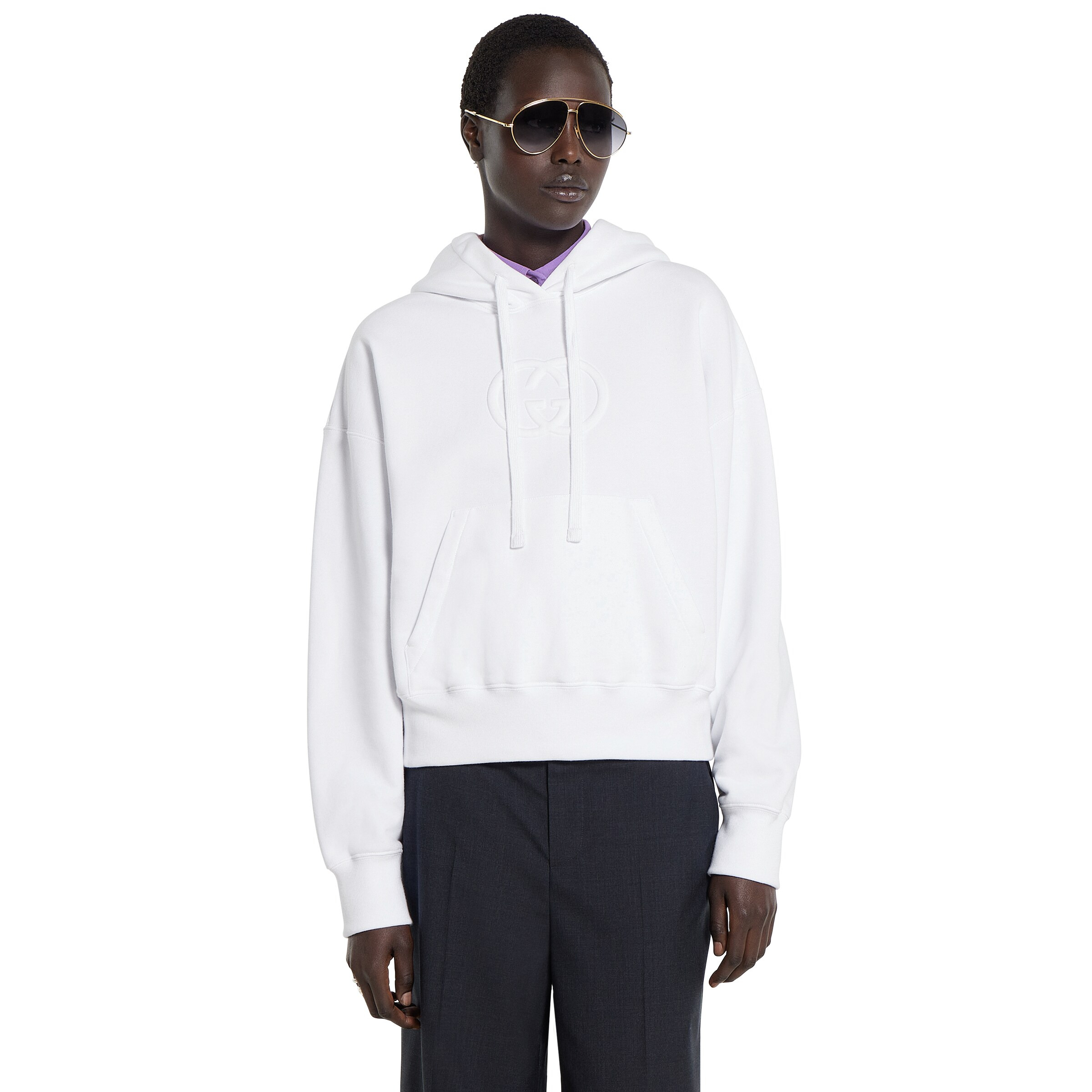 Brushed cotton sweatshirt - 3