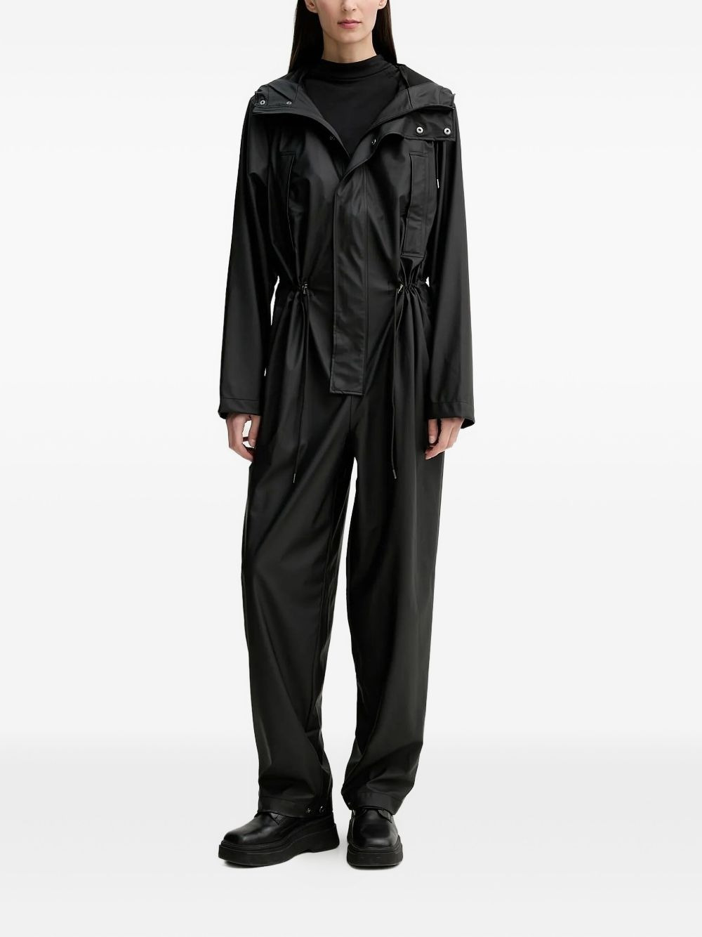 hooded waterproof jumpsuit - 2