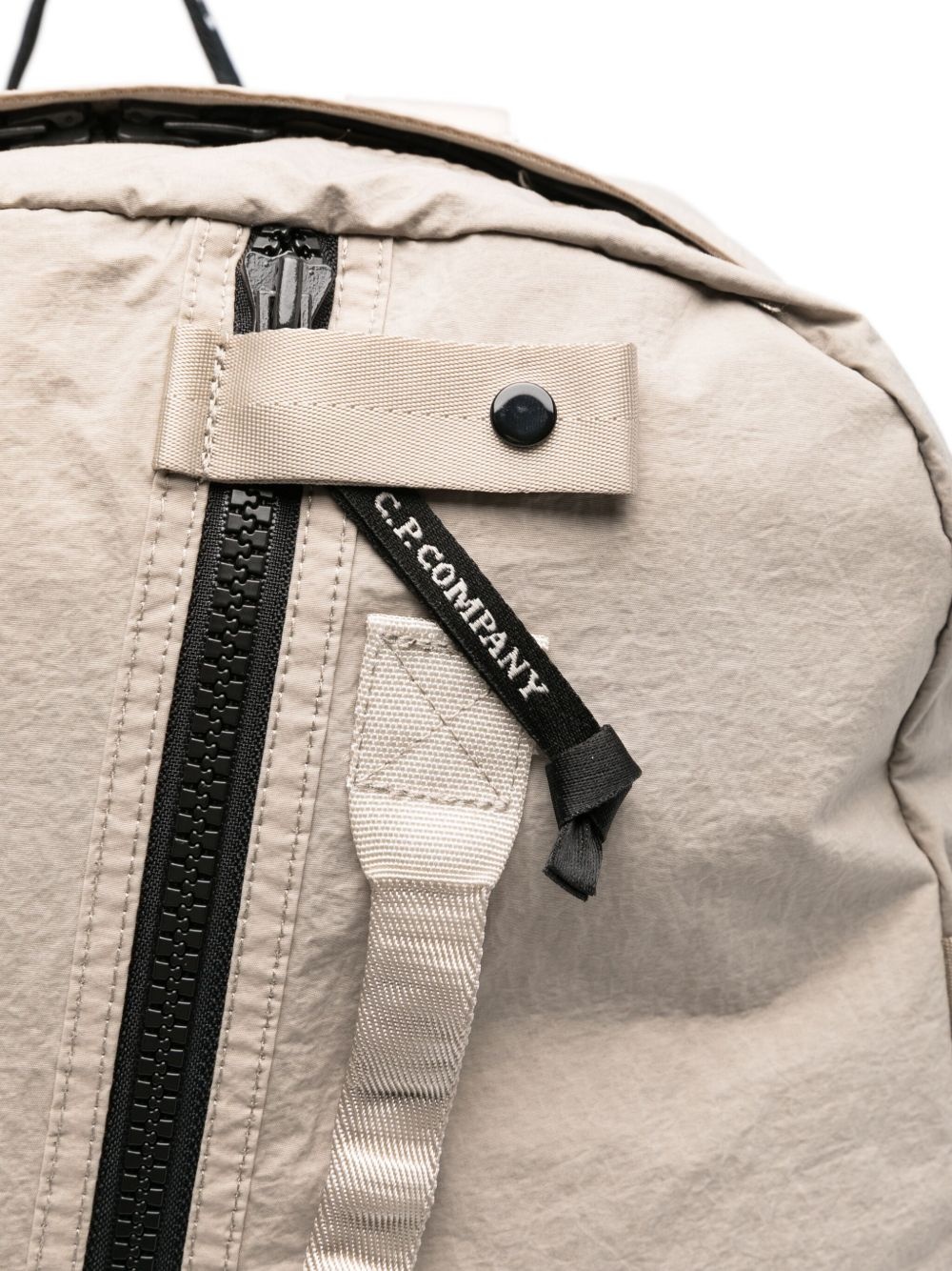 logo-embroidered backpack - 4