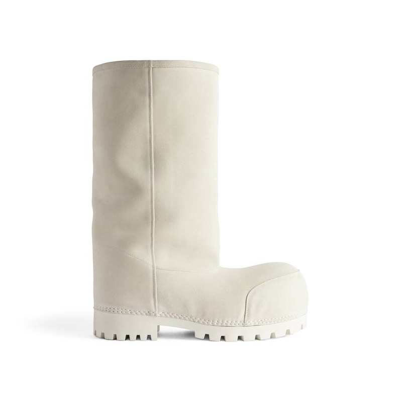 Women's Alaska Fur High Boot in White 1