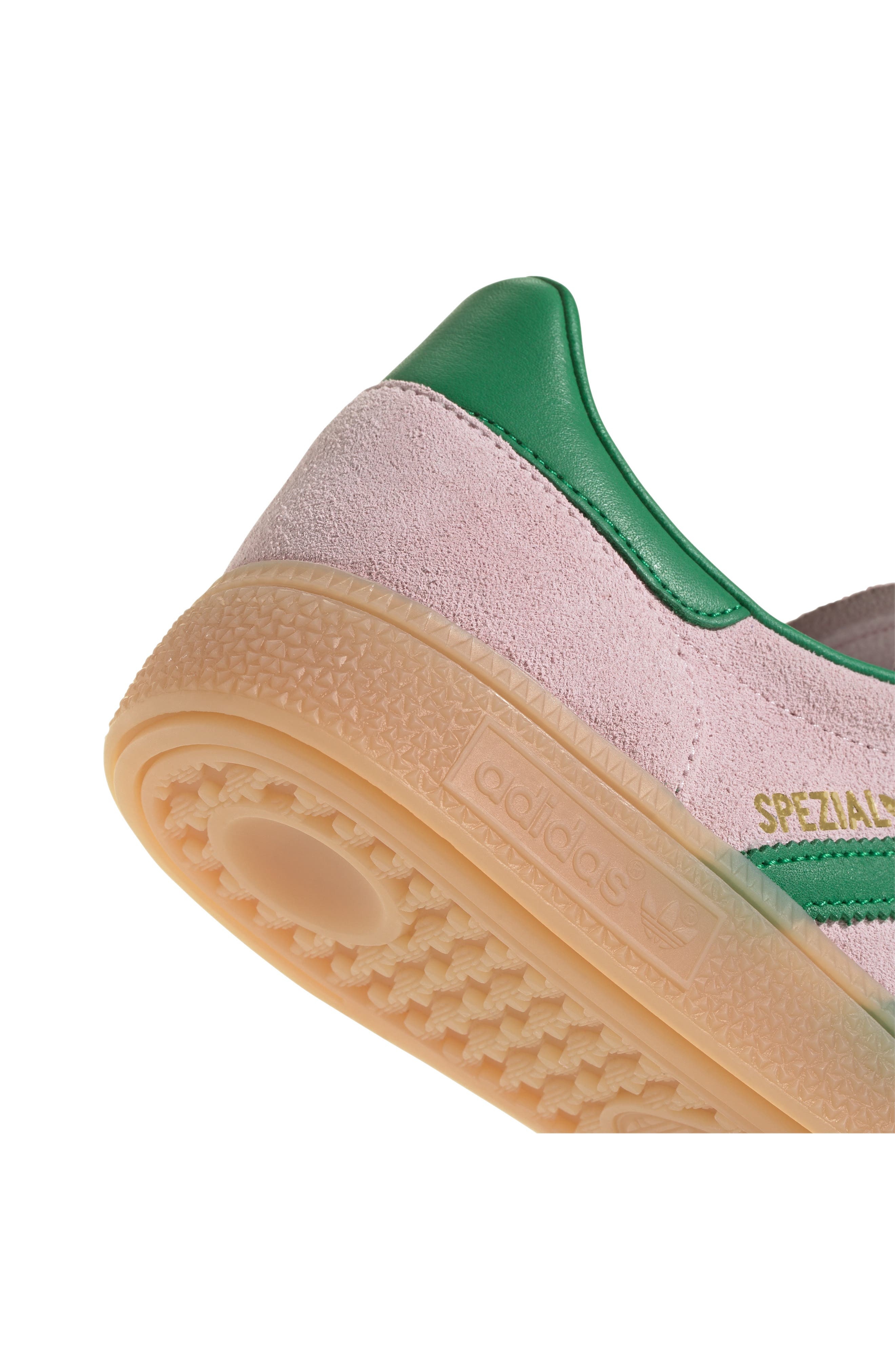adidas Handball Spezial Sneaker in Clear Pink/Green/Gold at Nordstrom - 9
