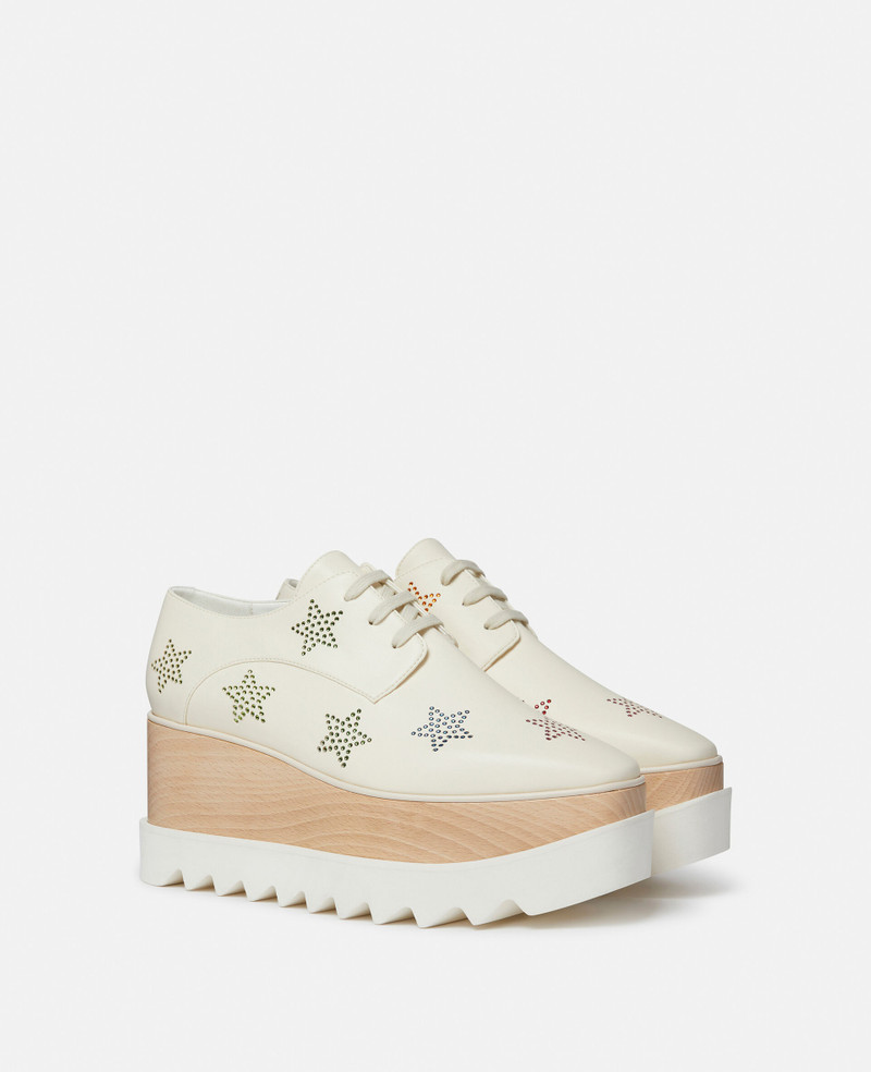 Stella McCartney Elyse Crystal Star Platform Shoes outlook