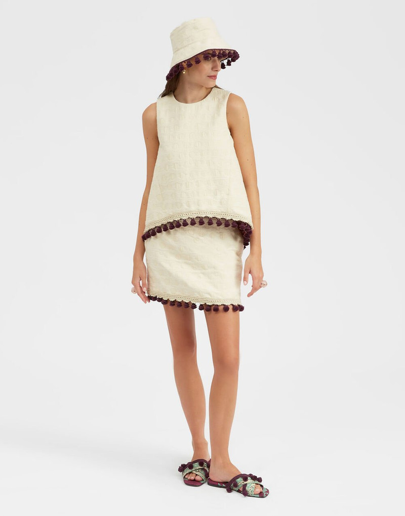 La DoubleJ Baia Mini Skirt Embroidered outlook