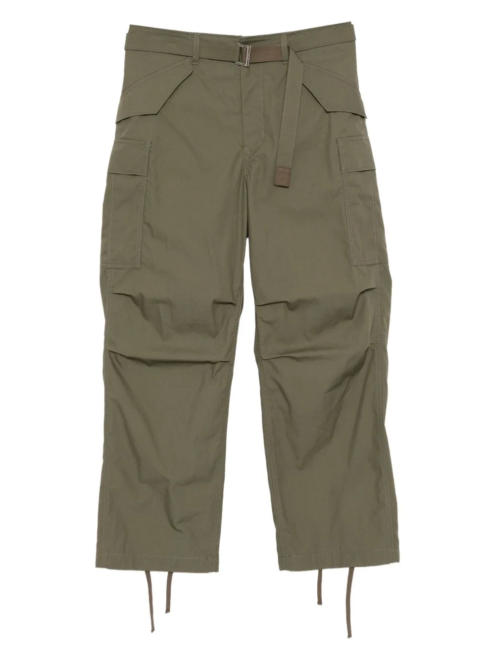 belted cargo pants - 1