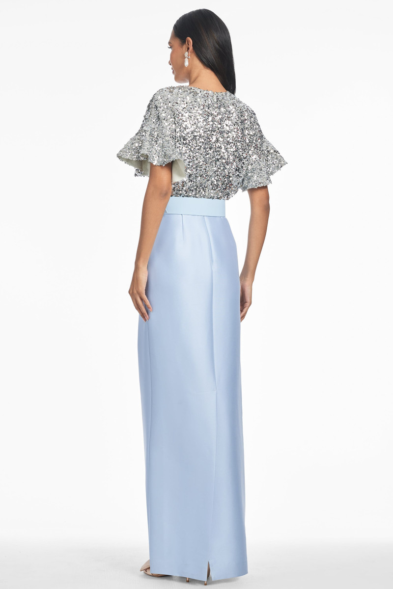 Marlene Gown - Silver/Glacial Blue 3