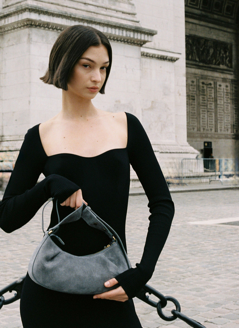 Elleme Dimple Moon Suede Grey outlook