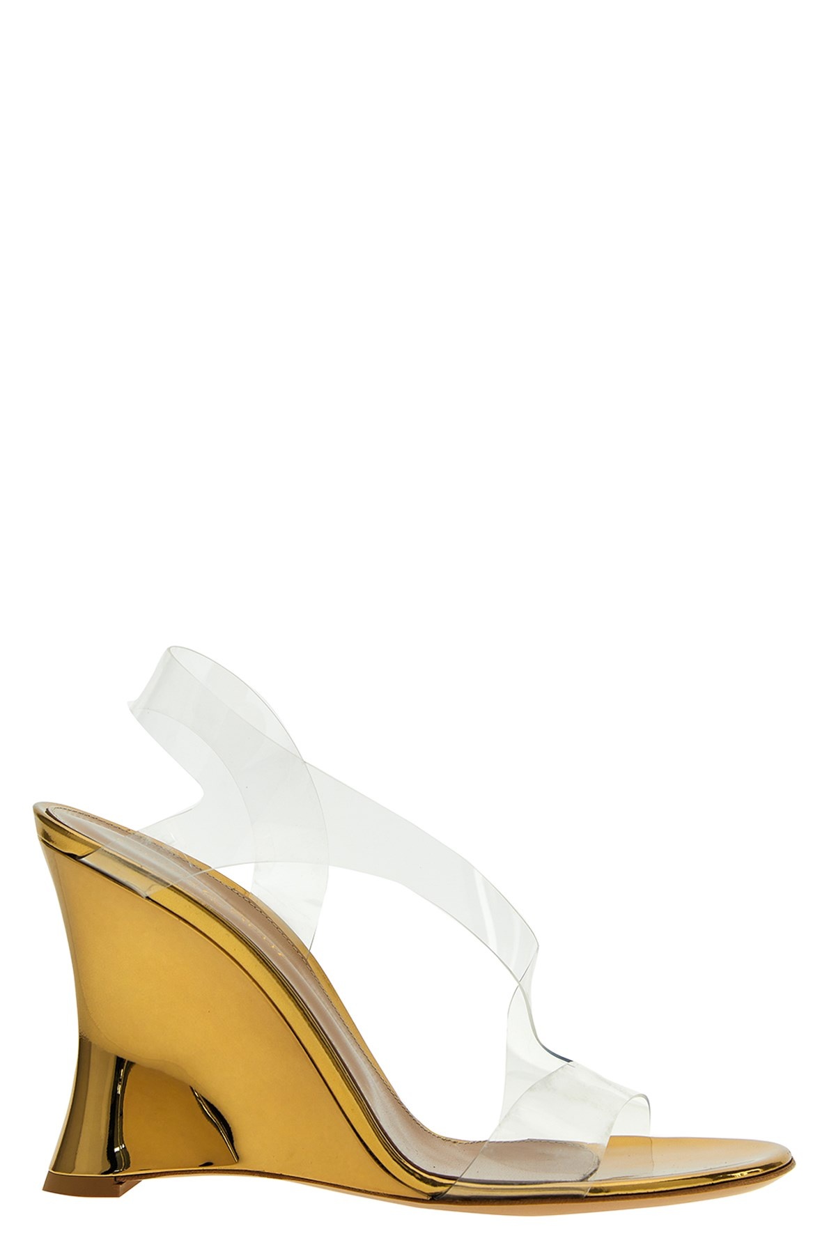 Laminated leather pvc sandals - 1