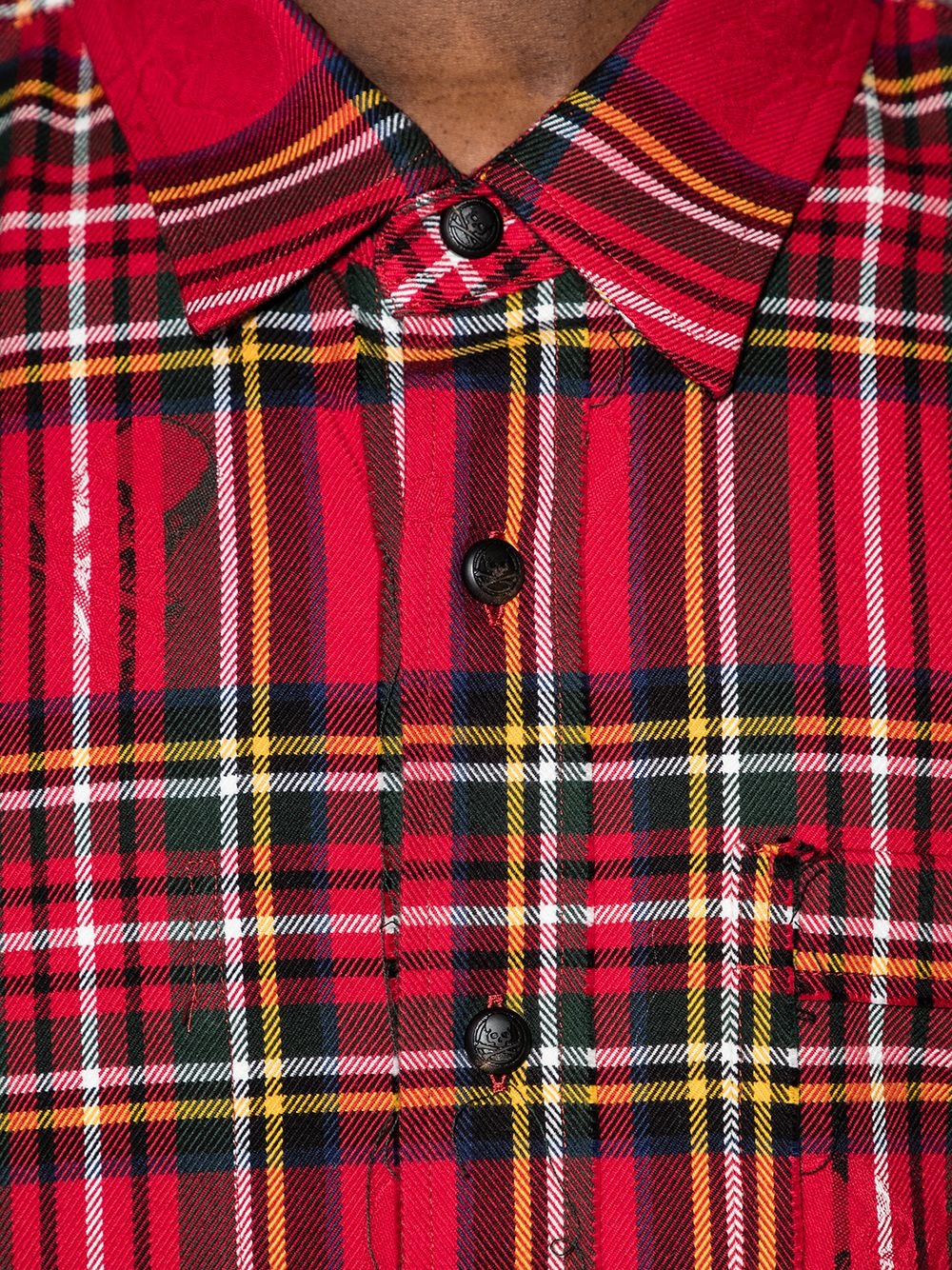 reversible plaid shirt - 4