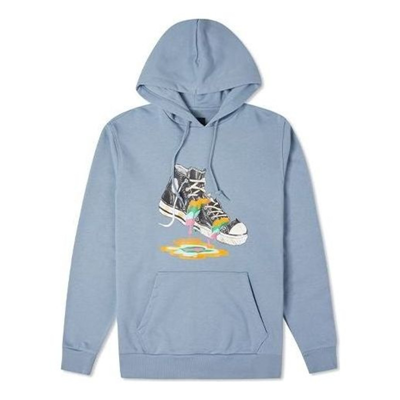 Converse Paint Drip Graphic Pullover Hoodie 'Vintage Blue' 10022937-A03 - 1