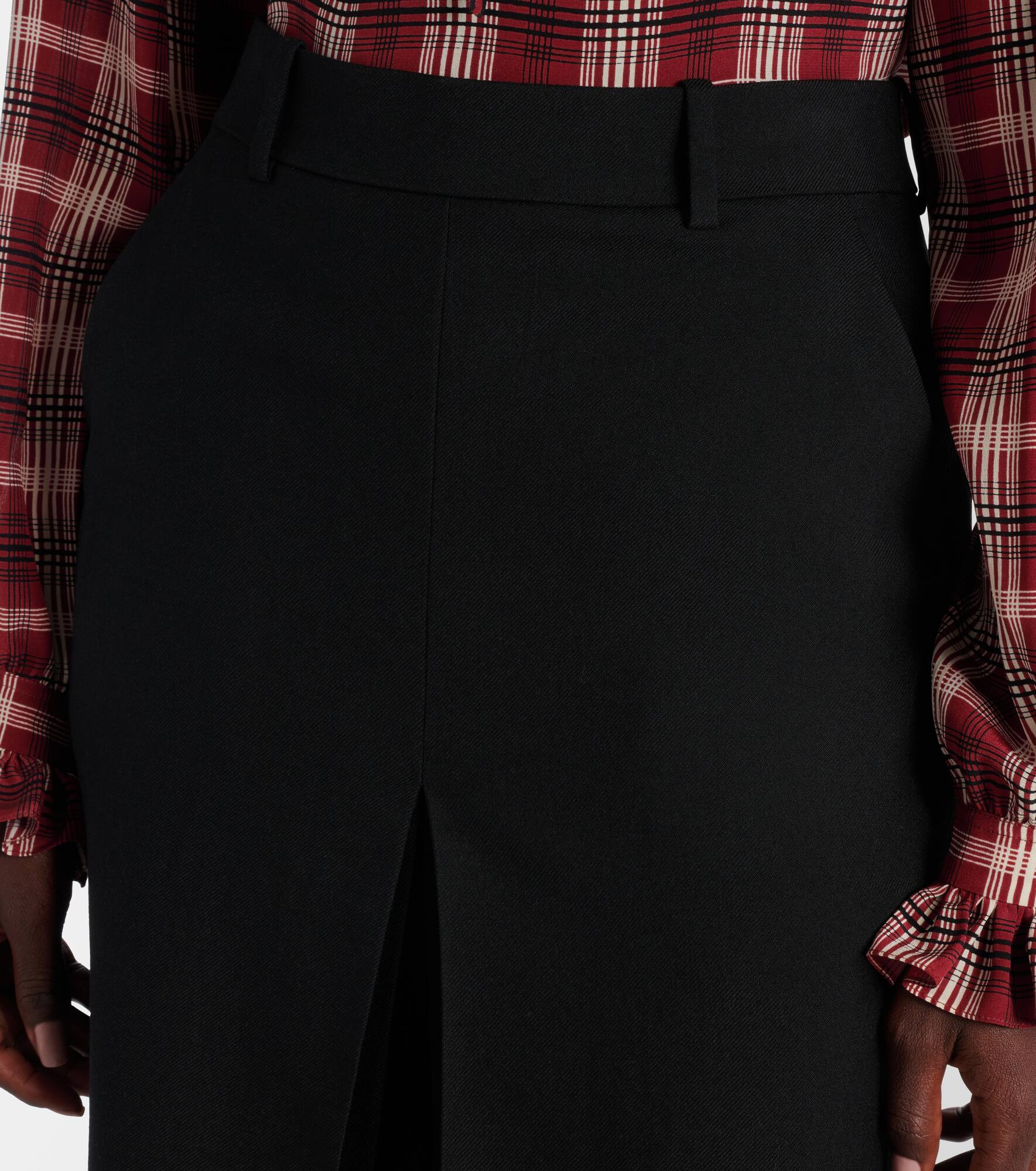 Mid-rise wool culottes - 4