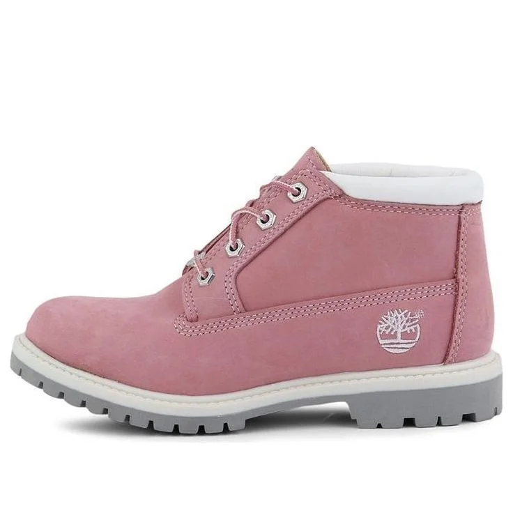(WMNS) Timberland Nellie Waterproof Chukka Wide Fit Boots 'Pink Nubuck' 23308 - 1
