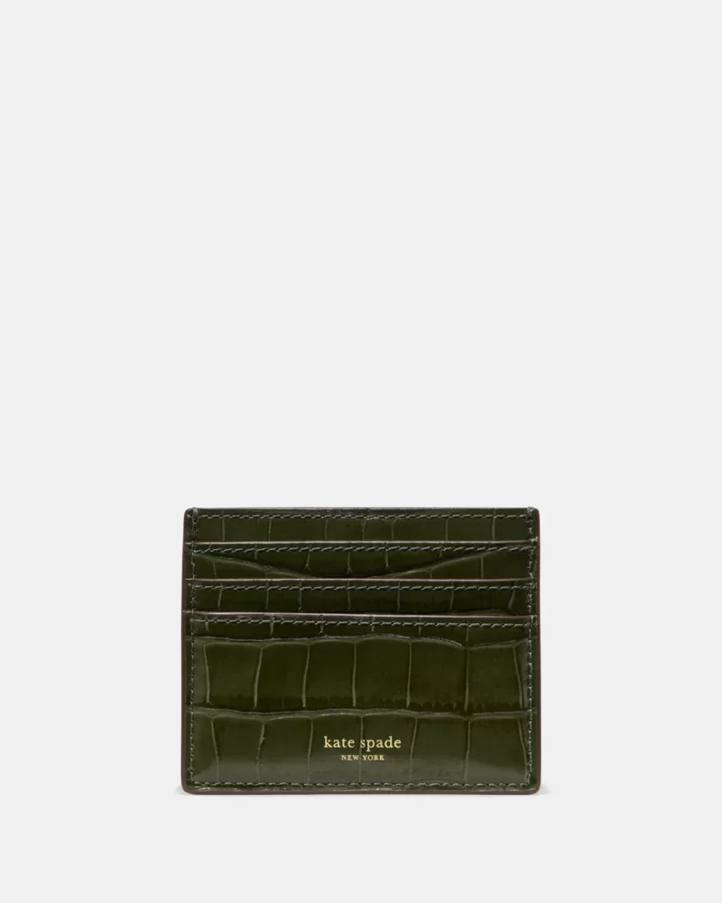 Classic Croc Embossed Card Holder - 1