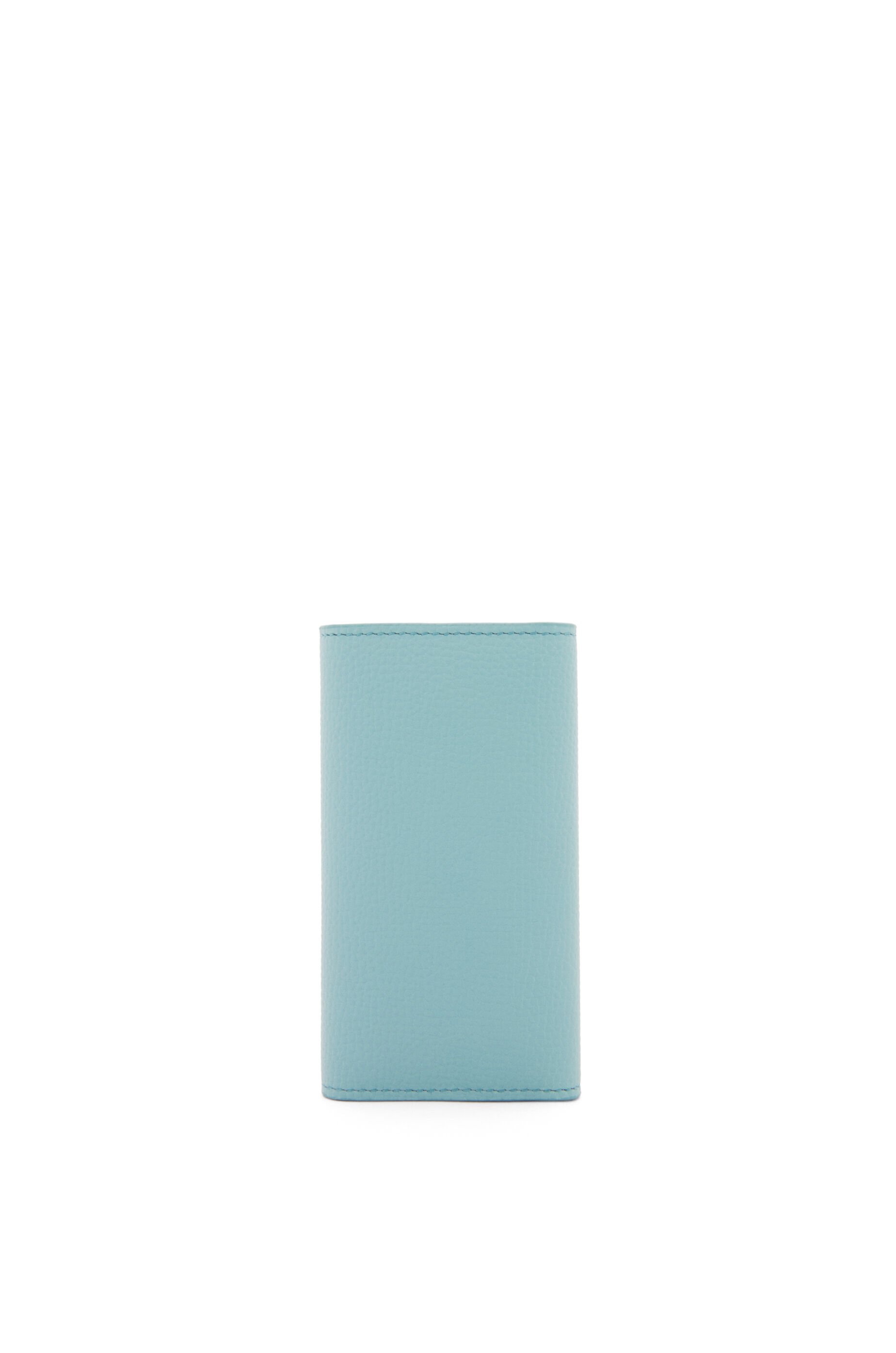 Anagram key case in pebble grained calfskin - 4