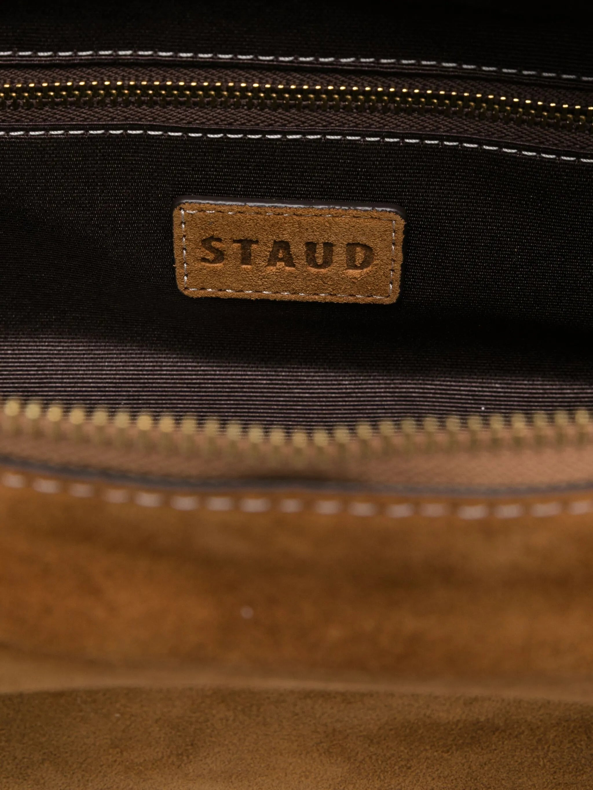 Staud The Dude Suede Zip-top Tote Bag - 3