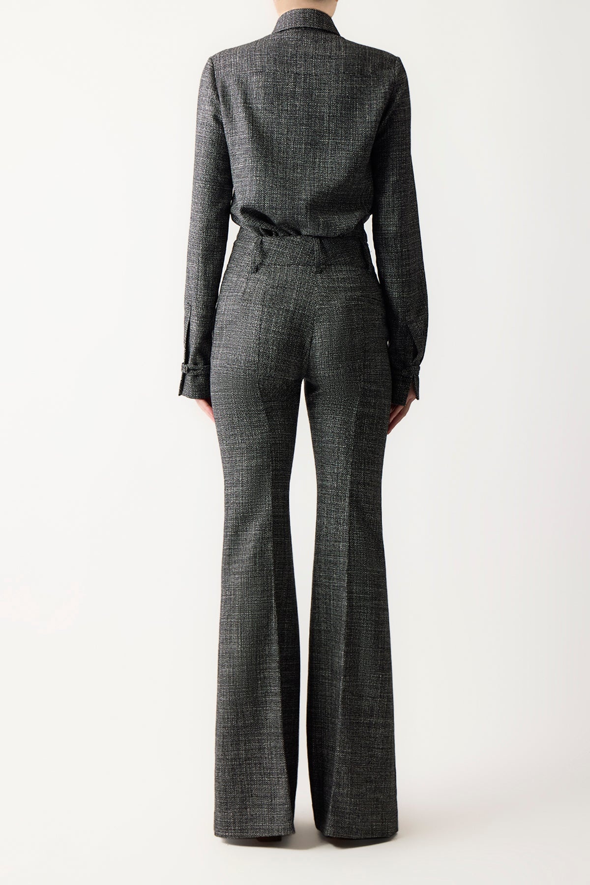Rhein Pant in Dark Grey Virgin Wool - 4
