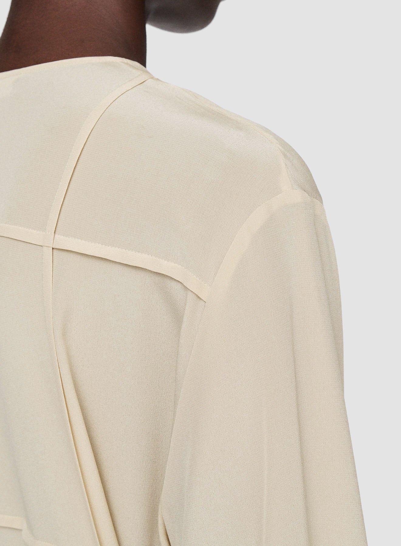 Silk Crepe de Soie Helene Dress - 5